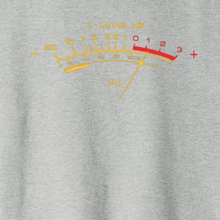 Retro Vu Meter For Audio Technicians And Sound Engineers Women's Crop Top Tee