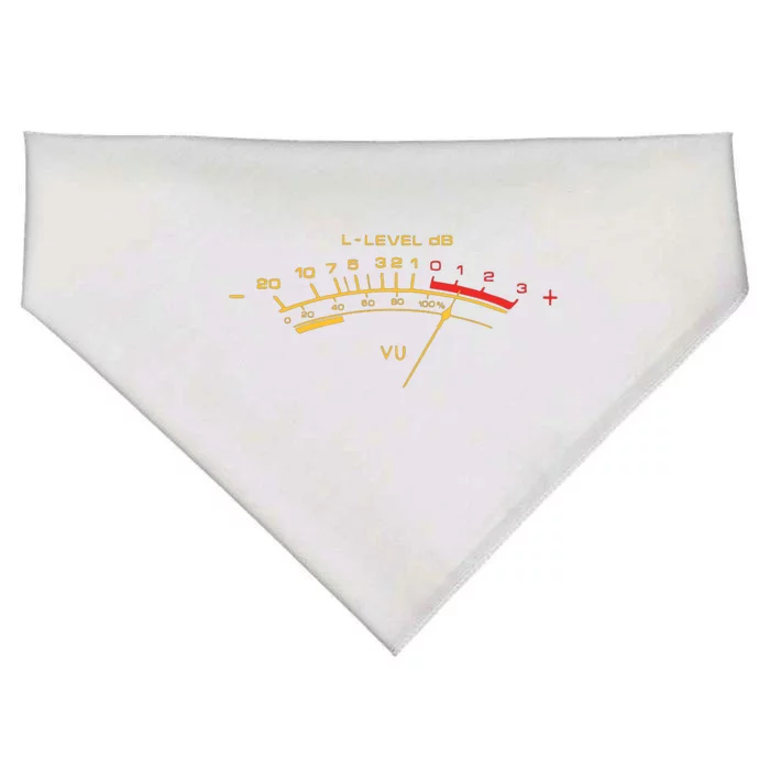 Retro Vu Meter For Audio Technicians And Sound Engineers USA-Made Doggie Bandana