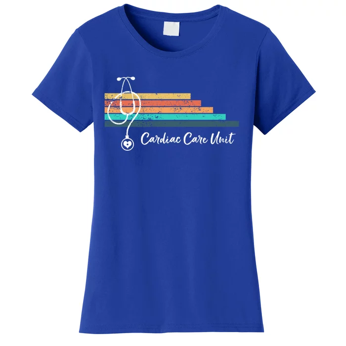 Retro Vintage Medical Stethoscope Cardiac Care Unit Cute Gift Women's T-Shirt