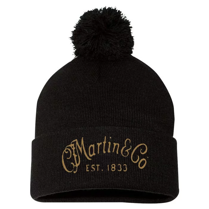 Retro Vintage Martin Guitars American Legend Pom Pom 12in Knit Beanie