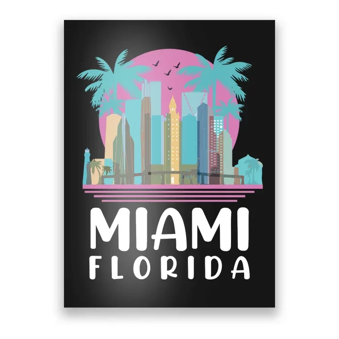 Retro Vintage Miami Florida Poster