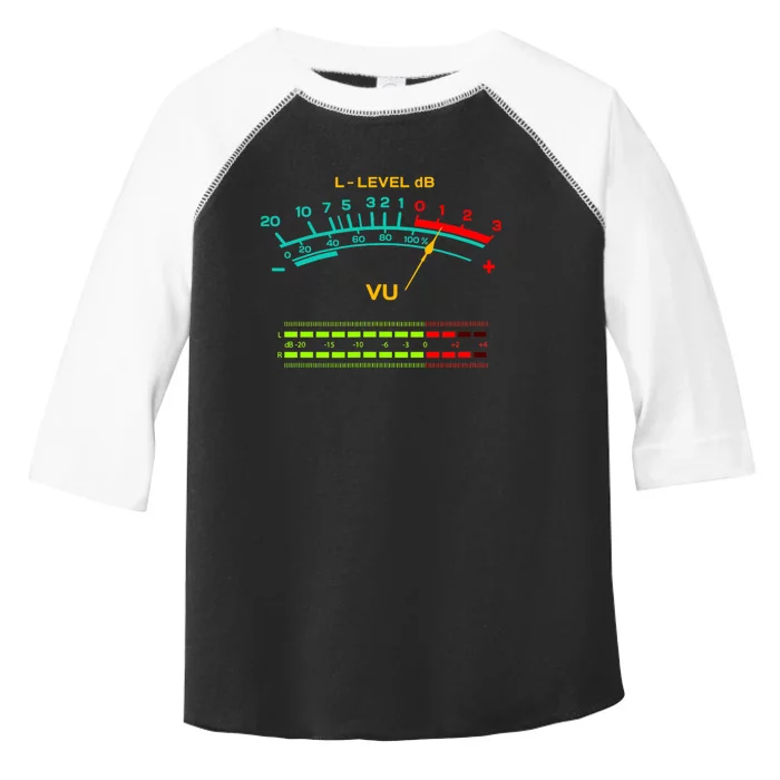 Retro Vu Meter Vintage Hi Fi Audio Stereo Music Sound Toddler Fine Jersey T-Shirt