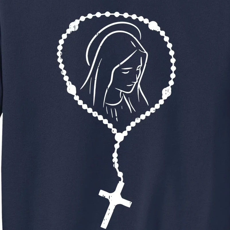 Rosary Virgin Mary God Jesus Faith Religious Catholic Sweatshirt