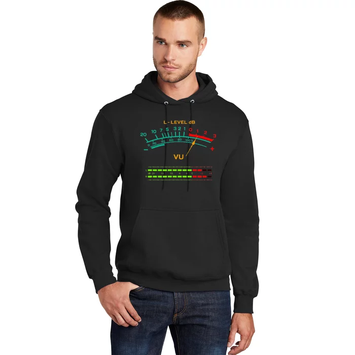 Retro Vu Meter Vintage Hi Fi Audio Stereo Music Sound Hoodie