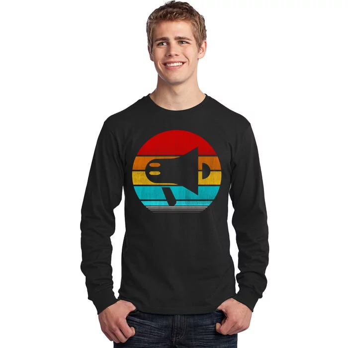 Retro Vintage Megaphone Tall Long Sleeve T-Shirt