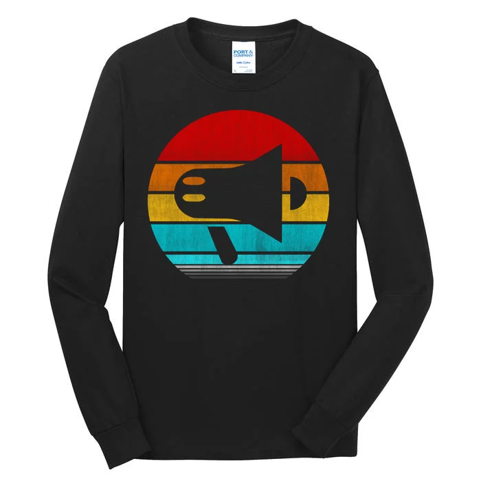 Retro Vintage Megaphone Tall Long Sleeve T-Shirt