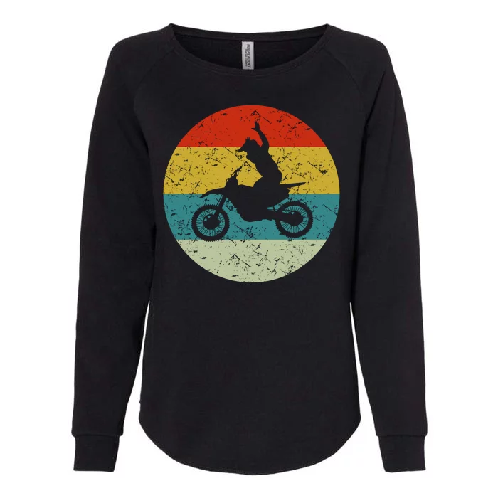 Retro Vintage Motorbike Womens California Wash Sweatshirt