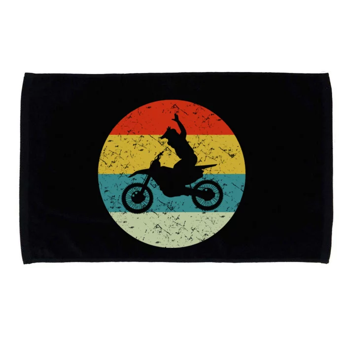 Retro Vintage Motorbike Microfiber Hand Towel