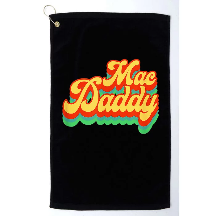 Retro Vintage Mac Daddy Funk Disco Party Platinum Collection Golf Towel