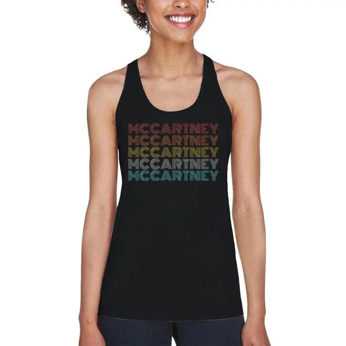 Retro Vintage Mccartney Women's Racerback Tank