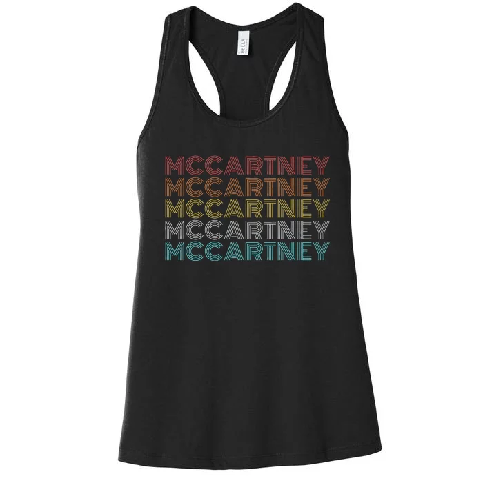 Retro Vintage Mccartney Women's Racerback Tank