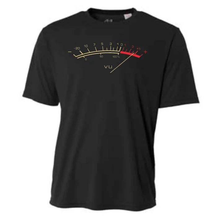 Retro VU Meter Hi Fi Vintage Stereo Music Lover Gift Cooling Performance Crew T-Shirt