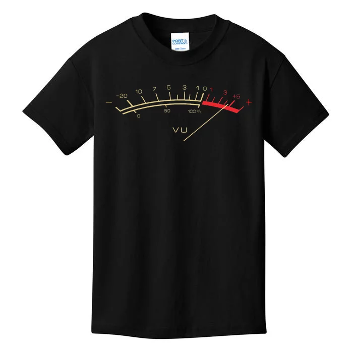 Retro VU Meter Hi Fi Vintage Stereo Music Lover Gift Kids T-Shirt