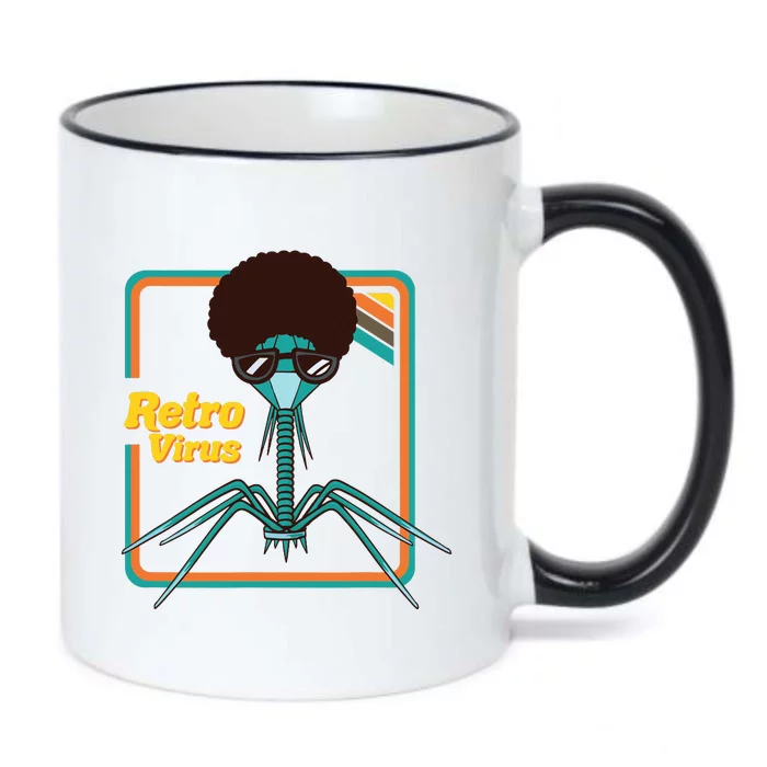 Retro Virus Microbiologist Bacteria Biology Teacher Biologist Black Color Changing Mug