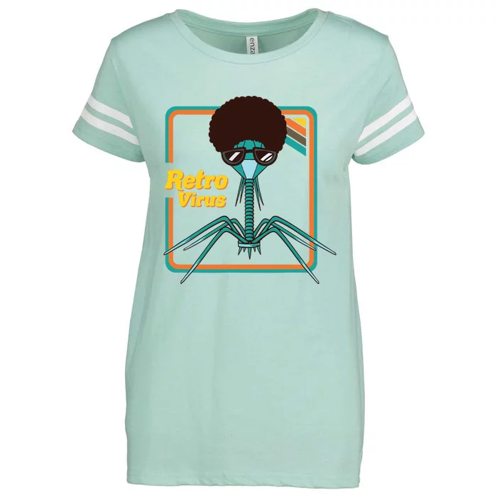 Retro Virus Microbiologist Bacteria Biology Teacher Biologist Enza Ladies Jersey Football T-Shirt