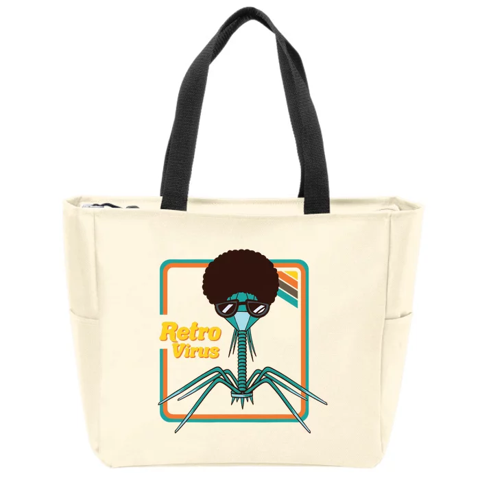 Retro Virus Microbiologist Bacteria Biology Teacher Biologist Zip Tote Bag