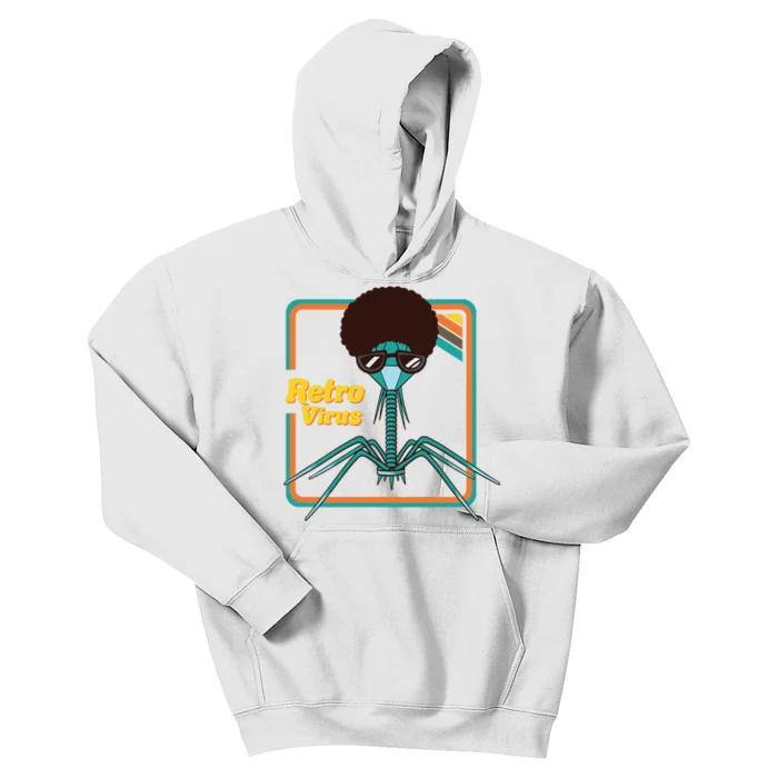 Retro Virus Microbiologist Bacteria Biology Teacher Biologist Kids Hoodie