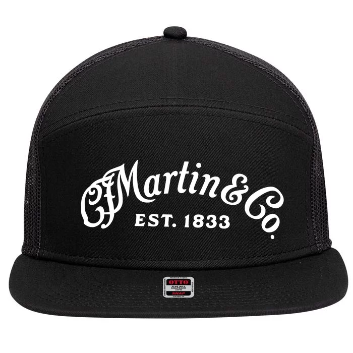 Retro Vintage Martin Guitars American Legend 7 Panel Mesh Trucker Snapback Hat