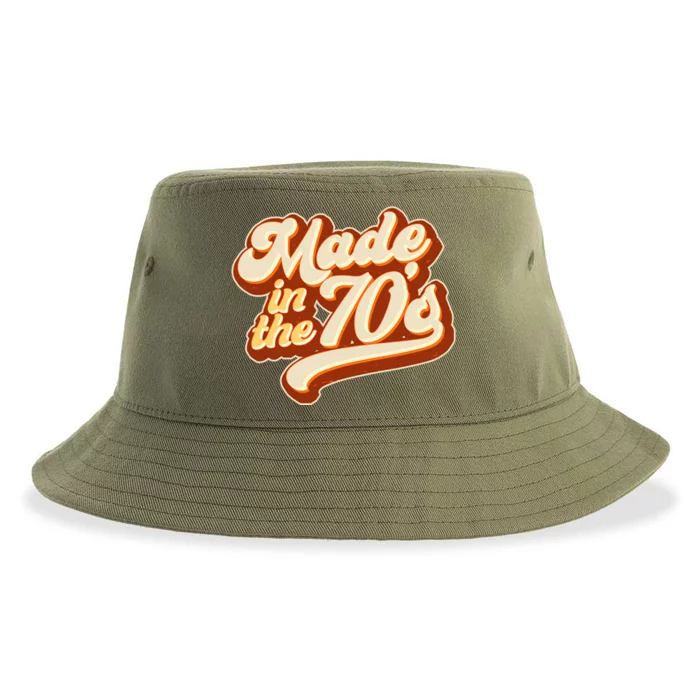 Retro Vintage Maded In The 70s 1970s Sustainable Bucket Hat