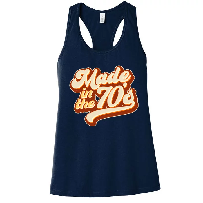 Retro Vintage Maded In The 70s 1970s Women's Racerback Tank