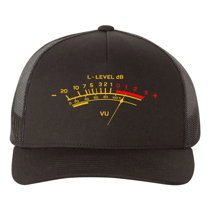 Retro VU Meter Vintage Hi Fi Audio Stereo Music Sound Yupoong Adult 5-Panel Trucker Hat