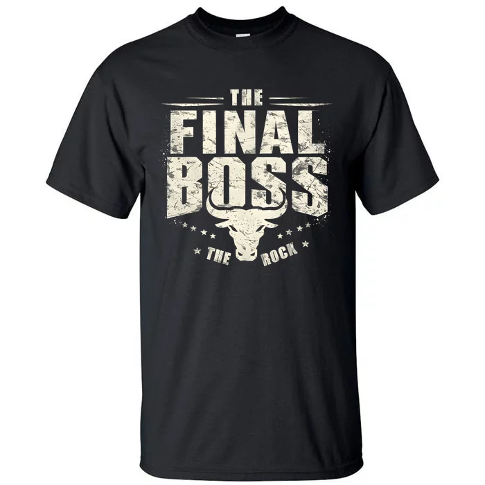 Rock Vintage Music Boss Final White Design Fun Music Lover Tall T-Shirt