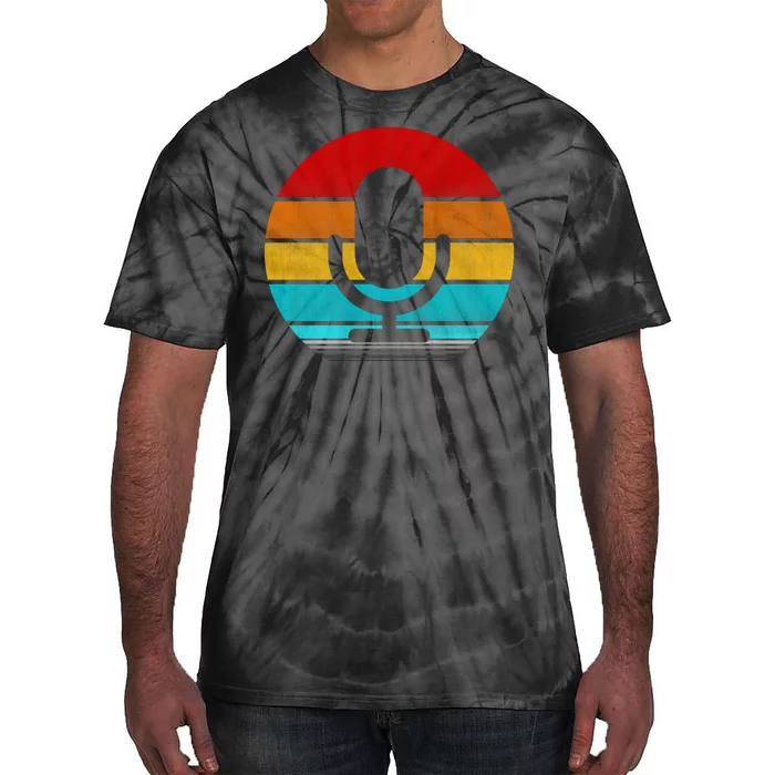 Retro Vintage Microphone Tie-Dye T-Shirt