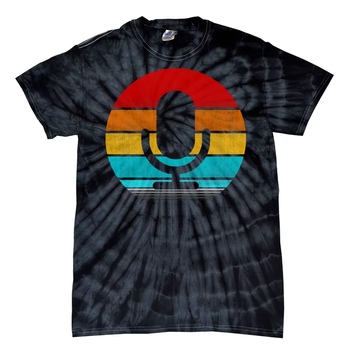 Retro Vintage Microphone Tie-Dye T-Shirt