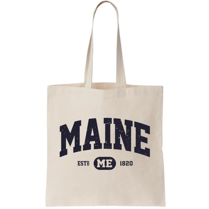 Retro Vintage Maine Tote Bag