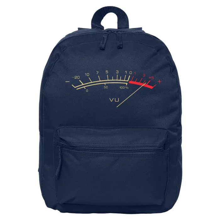 Retro Vu Meter Hifi Vintage Stereo Music Lover Gift 16 in Basic Backpack