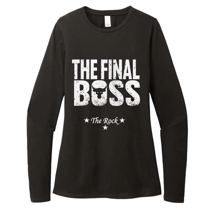 Rock Vintage Music Boss Final Womens CVC Long Sleeve Shirt