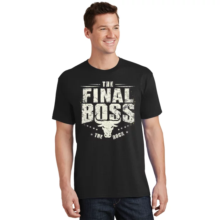 Rock Vintage Music Boss Final White Design Fun Music Lover T-Shirt