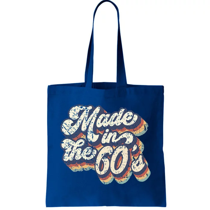 Retro Vintage Made In The 60s 1960s Born Birthday Day Gift Tote Bag