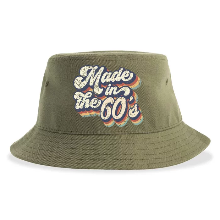 Retro Vintage Made In The 60s 1960s Born Birthday Day Gift Sustainable Bucket Hat