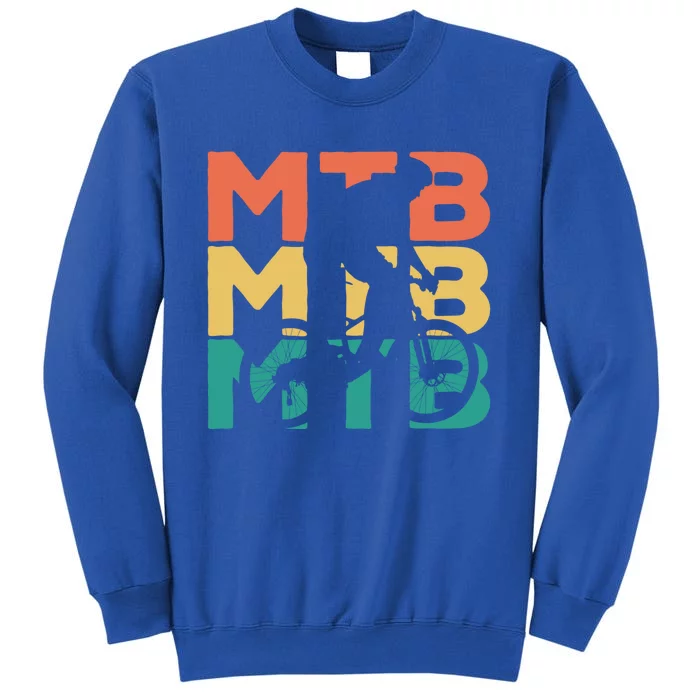 Retro Vintage Mtb Gift For Mountain Bikers Great Gift Sweatshirt