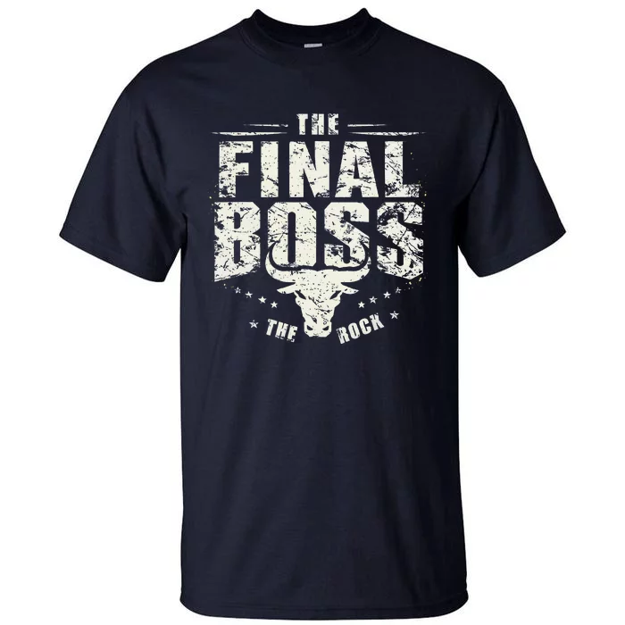 Rock Vintage Music Boss Final White Design Fun Music Lover Tall T-Shirt