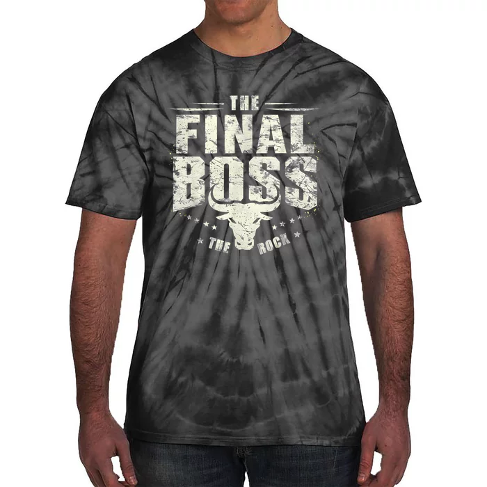 Rock Vintage Music Boss Final White Design Fun Music Lover Tie-Dye T-Shirt