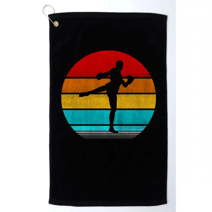 Retro Vintage Muay Thai Platinum Collection Golf Towel