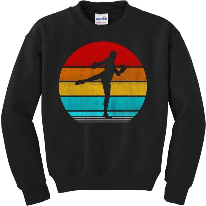 Retro Vintage Muay Thai Kids Sweatshirt