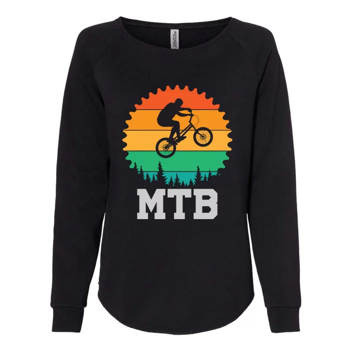 Retro Vintage MTB Gift For Mountain Bikers Gift Road Cyling Womens California Wash Sweatshirt