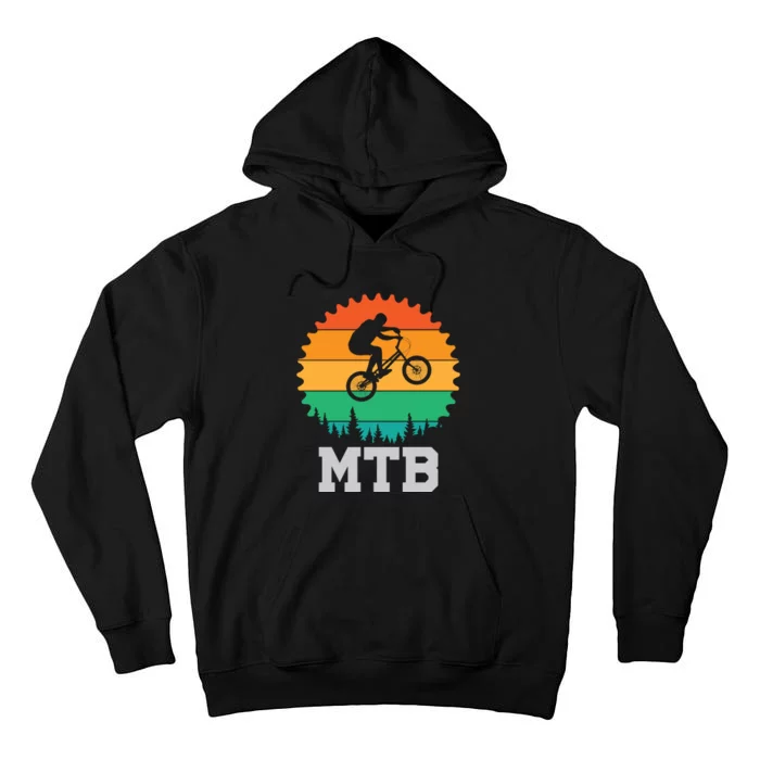 Retro Vintage MTB Gift For Mountain Bikers Gift Road Cyling Tall Hoodie