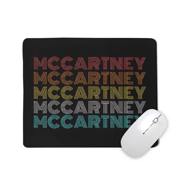 Retro Vintage McCartney name style Mousepad