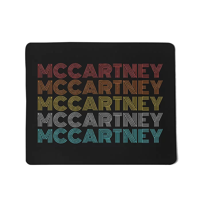 Retro Vintage McCartney name style Mousepad