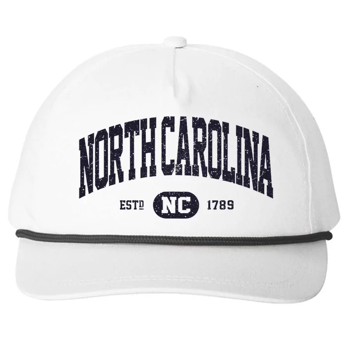 Retro Vintage North Carolina Snapback Five-Panel Rope Hat