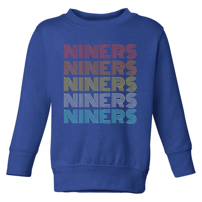 Retro Vintage Niners Toddler Sweatshirt