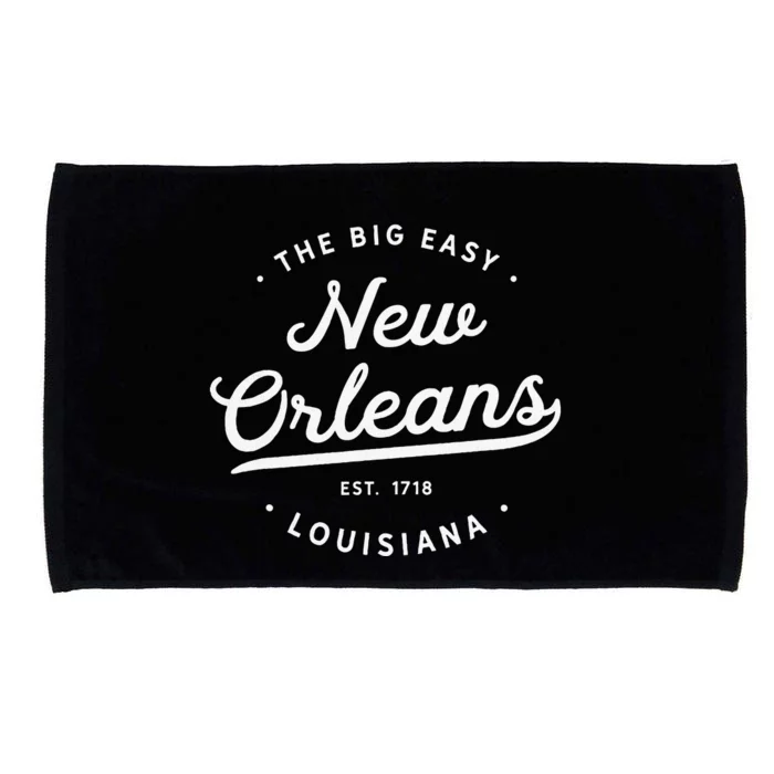 Retro Vintage New Orleans Louisiana Big Easy Nola Microfiber Hand Towel