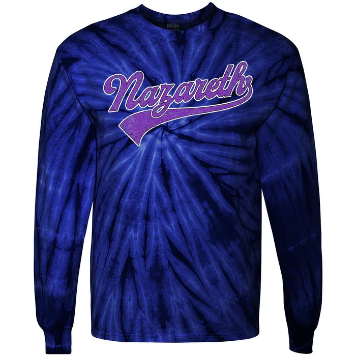 Retro Vintage N.A.Z.A.R.E.T.H Name Tie-Dye Long Sleeve Shirt