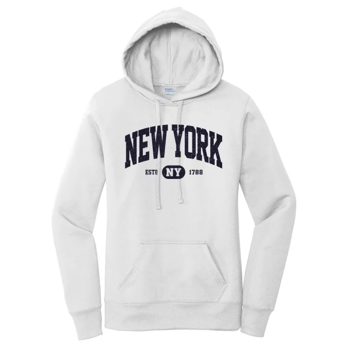 Retro Vintage New York Ny Women's Pullover Hoodie