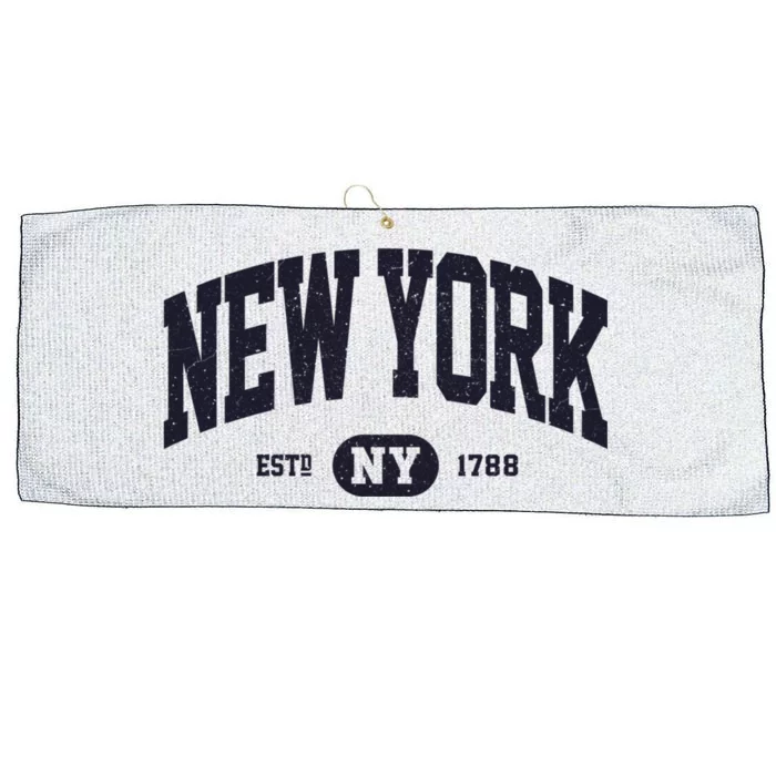 Retro Vintage New York Ny Large Microfiber Waffle Golf Towel