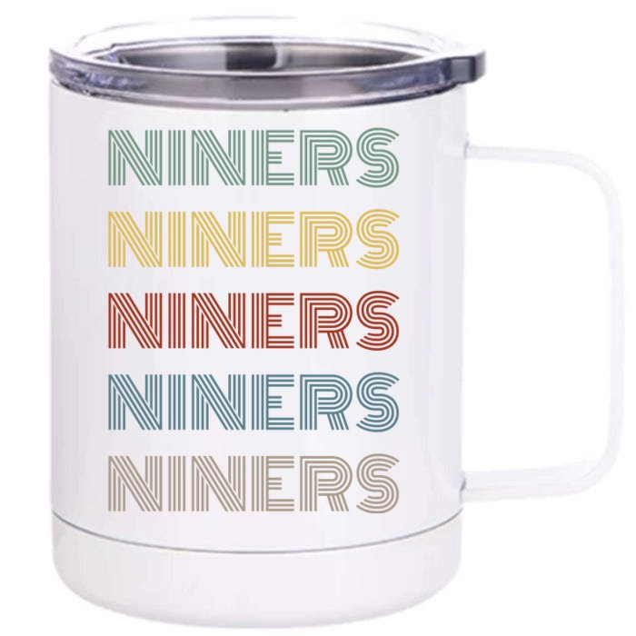 Retro Vintage Niners Front & Back 12oz Stainless Steel Tumbler Cup